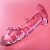 NEBULA SERIES BY IBIZA - MODEL 19 DILDO BOROSILICATE GLASS PINK 18.5 CM -O- 4 CM