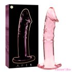 NEBULA SERIES BY IBIZA - MODEL 19 DILDO BOROSILICATE GLASS PINK 18.5 CM -O- 4 CM