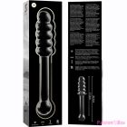 NEBULA SERIES BY IBIZA - MODEL 20 DILDO BOROSILICATE GLASS CLEAR 20.5 CM -O- 3 CM