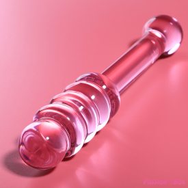   NEBULA SERIES BY IBIZA - MODEL 20 DILDO BOROSILICATE GLASS PINK 20.5 CM -O- 3 CM