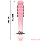NEBULA SERIES BY IBIZA - MODEL 20 DILDO BOROSILICATE GLASS PINK 20.5 CM -O- 3 CM
