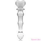 NEBULA SERIES BY IBIZA - MODEL 21 DILDO BOROSILICATE GLASS CLEAR 20.5 CM -O- 3.5 CM