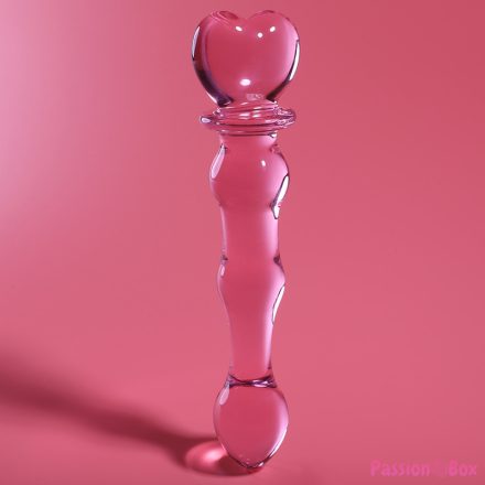 NEBULA SERIES BY IBIZA - MODEL 21 DILDO BOROSILICATE GLASS PINK 20.5 CM -O- 3.5 CM