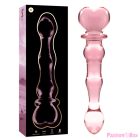 NEBULA SERIES BY IBIZA - MODEL 21 DILDO BOROSILICATE GLASS PINK 20.5 CM -O- 3.5 CM