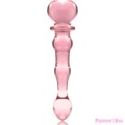 NEBULA SERIES BY IBIZA - MODEL 21 DILDO BOROSILICATE GLASS PINK 20.5 CM -O- 3.5 CM