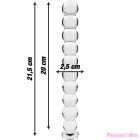 NEBULA SERIES BY IBIZA - MODEL 22 DILDO BOROSILICATE GLASS CLEAR 21.5 CM -O- 2.5 CM