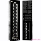 NEBULA SERIES BY IBIZA - MODEL 22 DILDO BOROSILICATE GLASS CLEAR 21.5 CM -O- 2.5 CM