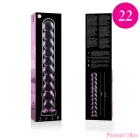 NEBULA SERIES BY IBIZA - MODEL 22 DILDO BOROSILICATE GLASS PINK 21.5 CM -O- 2.5 CM