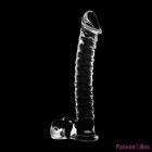 NEBULA SERIES BY IBIZA - MODEL 23 DILDO BOROSILICATE GLASS CLEAR 21.5 CM -O- 4 CM