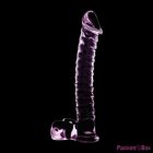 NEBULA SERIES BY IBIZA - MODEL 23 DILDO BOROSILICATE GLASS PINK 21.5 CM -O- 4 CM