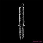 NEBULA SERIES BY IBIZA - MODEL 24 DILDO BOROSILICATE GLASS CLEAR 28.5 CM -O- 5 CM