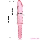 NEBULA SERIES BY IBIZA - MODEL 24 DILDO BOROSILICATE GLASS PINK 28.5 CM -O- 5 CM