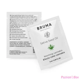   BRUMA - SATIVA SEED OIL SLIDING GEL WARMING CANNABIS FLAVOR 6 ML