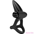 PRETTY LOVE - VIBRATING RING 10 VIBRATIONS BLACK SILICONE