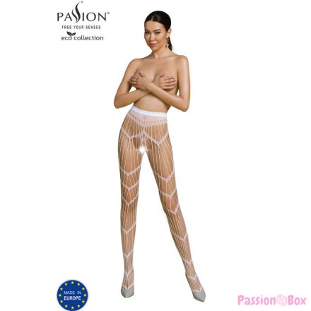 PASSION - ECO COLLECTION BODYSTOCKING ECO S006 WHITE