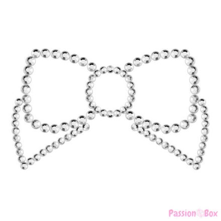 BIJOUX - MIMI BOW SILVER NIPPLE COVERS