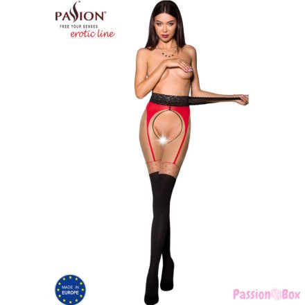 PASSION - TIOPEN 003 RED TIGHTS 3/4 20/40 DEN