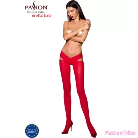 PASSION - TIOPEN 005 RED TIGHTS 1/2 60 DEN