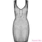 PASSION - BS097 BLACK BODYSTOCKING ONE SIZE