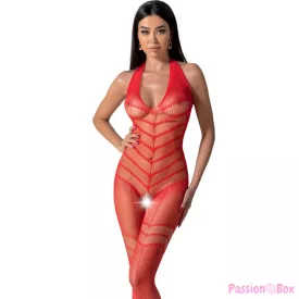 PASSION - BS100 BODYSTOCKING RED ONE SIZE
