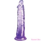 KING COCK - CLEAR REALISTIC PENIS 19.7 CM PURPLE