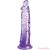 KING COCK - CLEAR REALISTIC PENIS 19.7 CM PURPLE