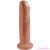 KING COCK - UNCUT REALISTIC PENIS 17.8 CM CARAMEL