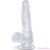 KING COCK - CLEAR REALISTIC PENIS WITH BALLS 13.5 CM TRANSPARENT