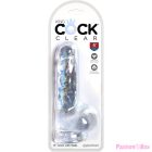 KING COCK - CLEAR REALISTIC PENIS WITH BALLS 13.5 CM TRANSPARENT