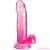 KING COCK - CLEAR REALISTIC PENIS WITH BALLS 15.2 CM PINK