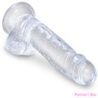 KING COCK - CLEAR REALISTIC PENIS WITH BALLS 15.2 CM TRANSPARENT