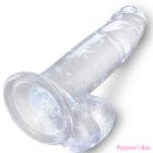 KING COCK - CLEAR REALISTIC PENIS WITH BALLS 15.2 CM TRANSPARENT