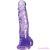 KING COCK - CLEAR REALISTIC PENIS WITH BALLS 16.5 CM PURPLE