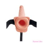 FETISH FANTASY SERIES - ADJUSTABLE HARNESS REALISTIC PENIS WITH BALLS SQUIRTING 19 CM