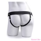 FETISH FANTASY SERIES - ADJUSTABLE HARNESS REALISTIC PENIS WITH BALLS SQUIRTING 19 CM