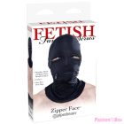 FETISH FANTASY SERIES - HOOD WITH ZIPPERS BLACK