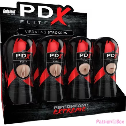 PDX ELITE - STROKER SET 12 UNITS: 6X VAGINA, 3X ANO, 3X MOUTH