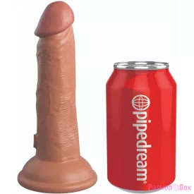 KING COCK - ELITE REALISTIC SILICONE DILDO 15.2 CM CARAMEL