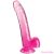 KING COCK - CLEAR DILDO WITH TESTICLES 20.3 CM PINK