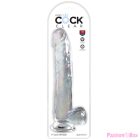 KING COCK - CLEAR DILDO WITH TESTICLES 24.8 CM TRANSPARENT