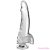 KING COCK - CLEAR DILDO WITH TESTICLES 15.2 CM TRANSPARENT