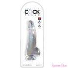 KING COCK - CLEAR DILDO WITH TESTICLES 15.2 CM TRANSPARENT