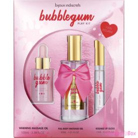  BIJOUX - INDISCRETS BUBBLEGUM PLAY KIT WITH OIL GEL & LIP GLOSS