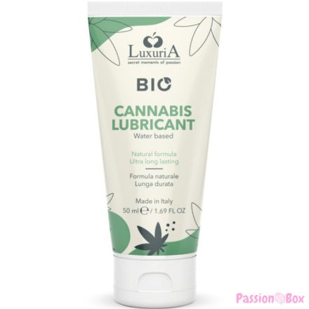 INTIMATELINE - LUXURIA BIO CANNABIS WATER-BASED LUBRICANT 50 ML