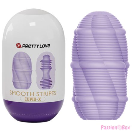 PRETTY LOVE - SMOOTH STRIPES CUPID MASTURBATOR EGG