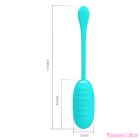 PRETTY LOVE - KIRK RECHARGEABLE VIBRATING EGG LIGHT GREEN