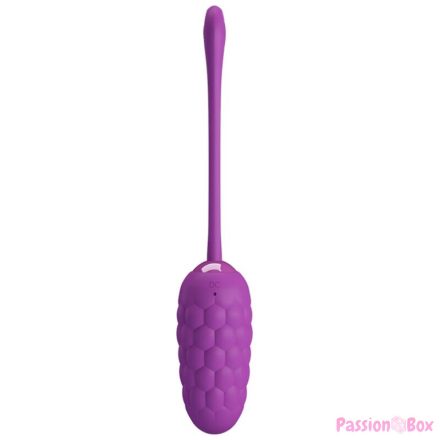 PRETTY LOVE - VIBRATING EGG WITH PURPLE RECHARGEABLE MARINE TEXTURE