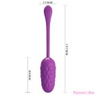 PRETTY LOVE - VIBRATING EGG WITH PURPLE RECHARGEABLE MARINE TEXTURE