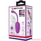 PRETTY LOVE - VIBRATING EGG WITH PURPLE RECHARGEABLE MARINE TEXTURE