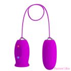 PRETTY LOVE - DAISY DUAL EGG RECHARGEABLE VIBRATOR PURPLE